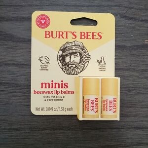 Burt's Bees Minis Lip Balms in Cream and Red
